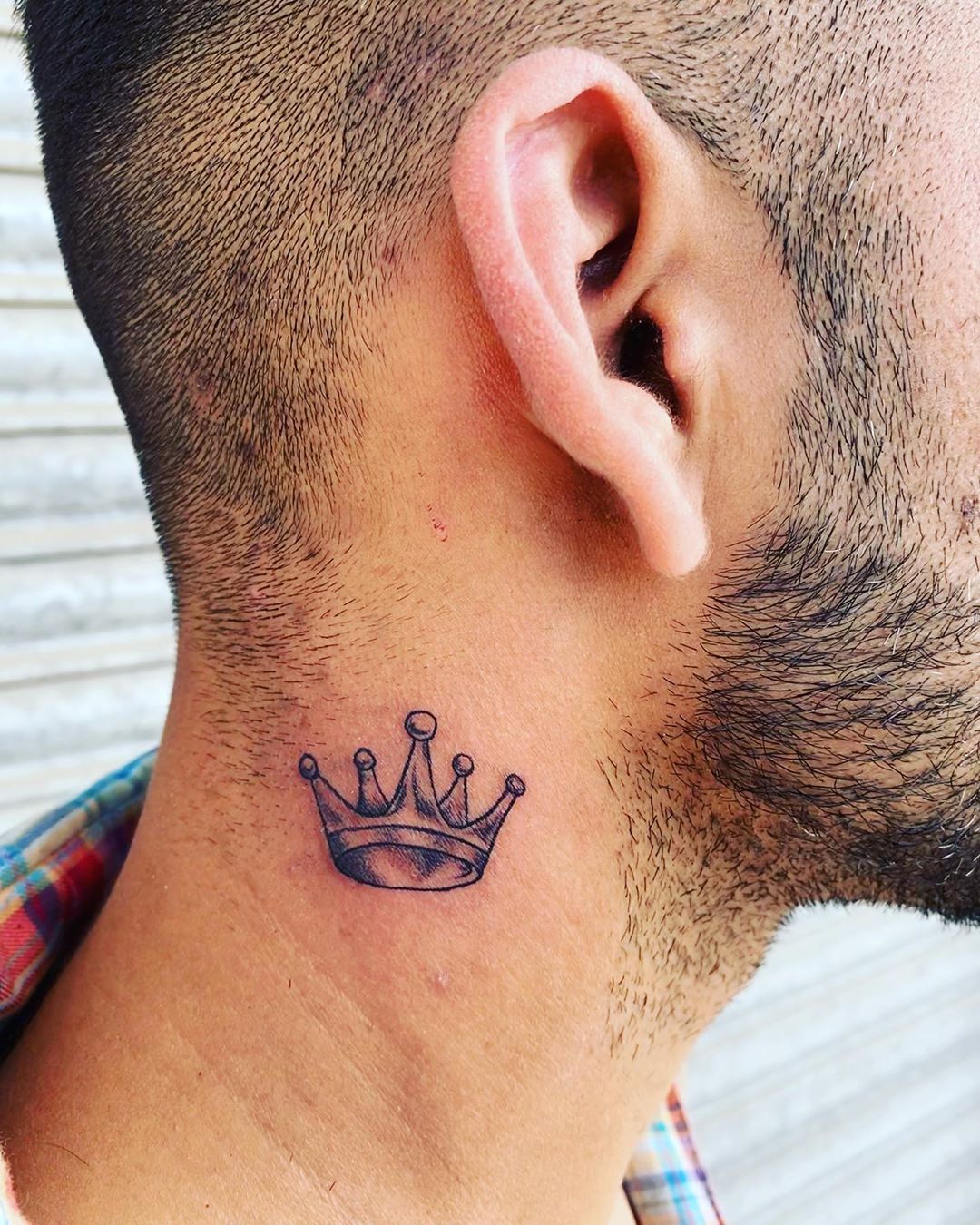 Crown Tattoo Behind Ear Men Crown Tattoo Behind Ear Tattoos Tattoo