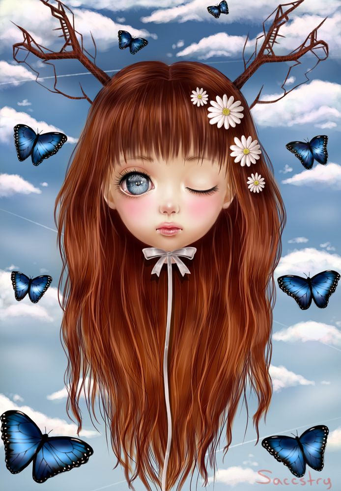 Cute Creepy Art By Saccstry Creepy Art Art Horror Art