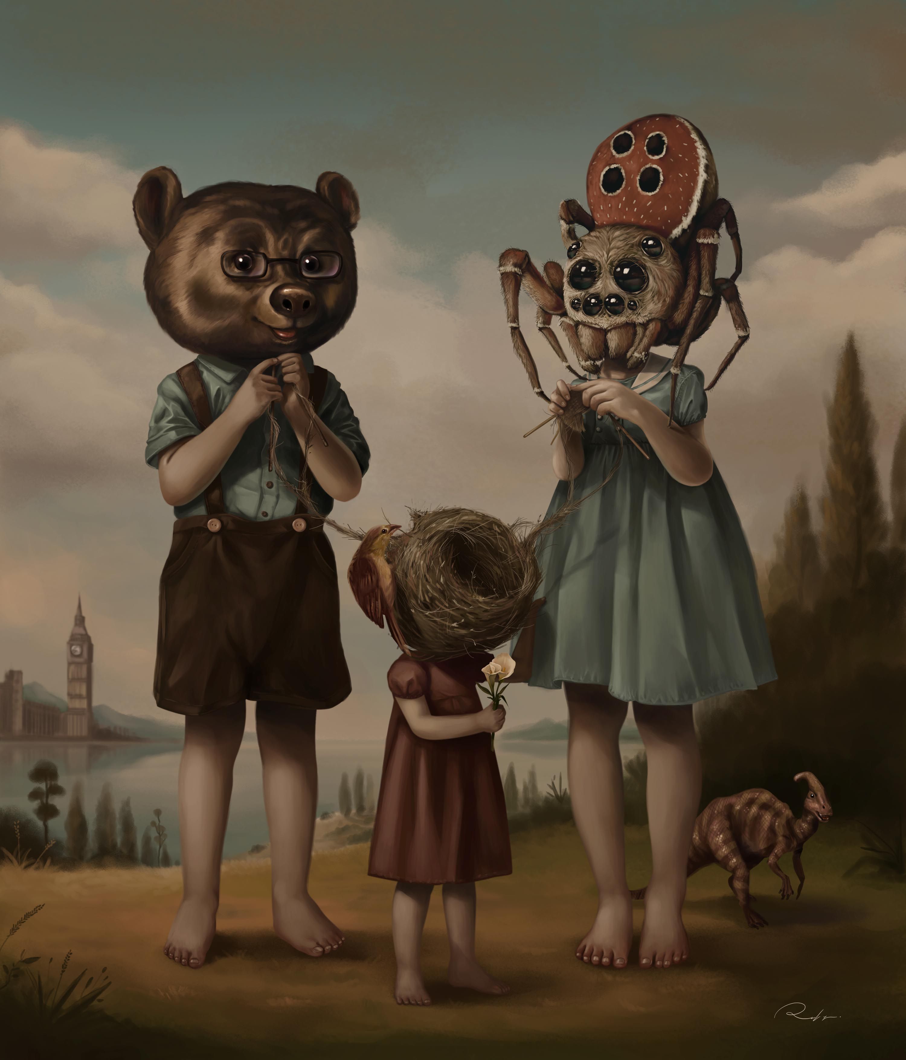 Cute Creepy Striped Surrealism: Unveiling the Artistry