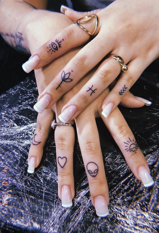 Cute Girly Finger Tattoos Inked Inspiration A Collection Of Free