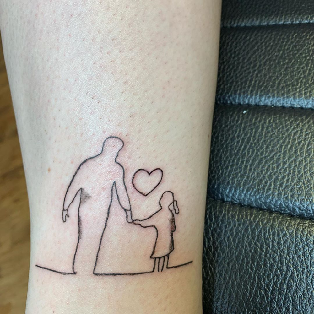 Dad Daughter Tattoo Designs