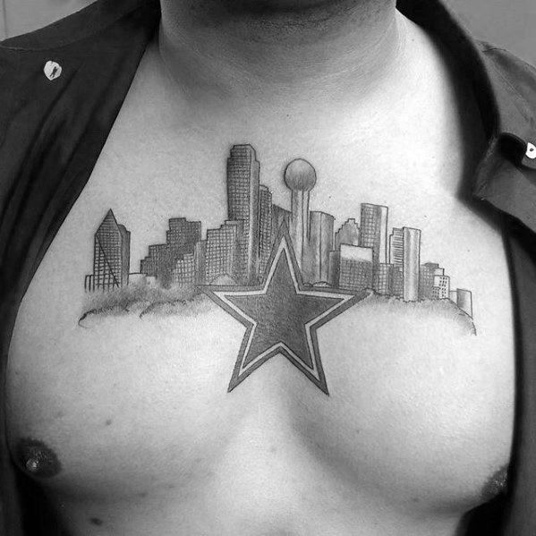 Dallas Skyline Tattoo Designs