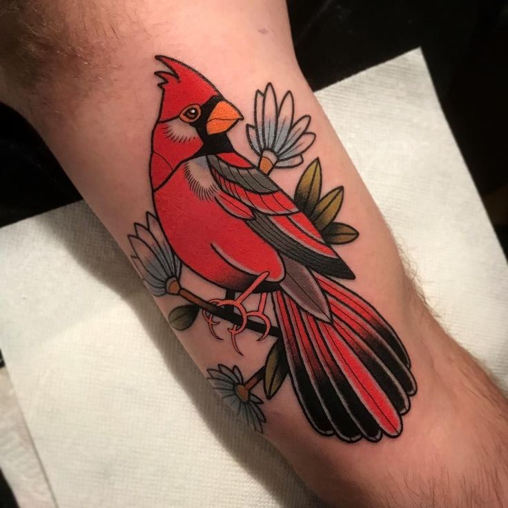 Dave Wah Cardinal Tattoos Red Bird Tattoos Cardinal Bird Tattoos