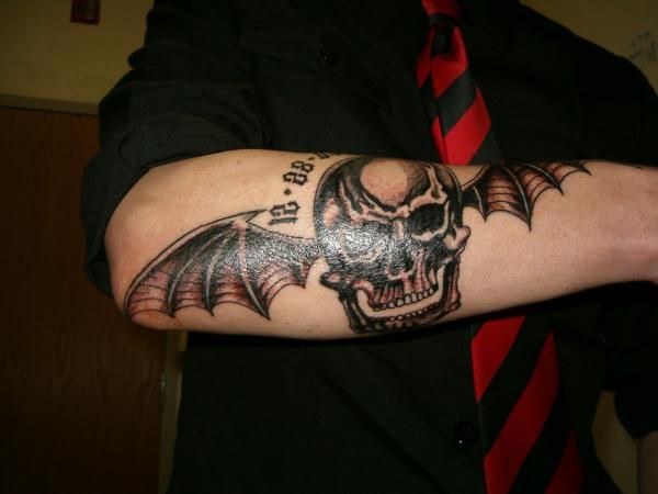 Deathbat Tattoos Skull Tattoo Piercings