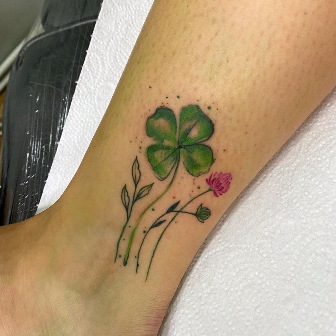 Details 63 Five Leaf Clover Tattoo In Cdgdbentre