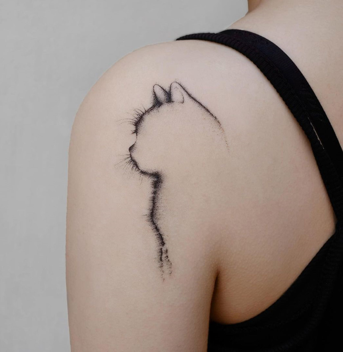 Details 90 Silhouette Of A Cat Tattoo In Coedo Com Vn