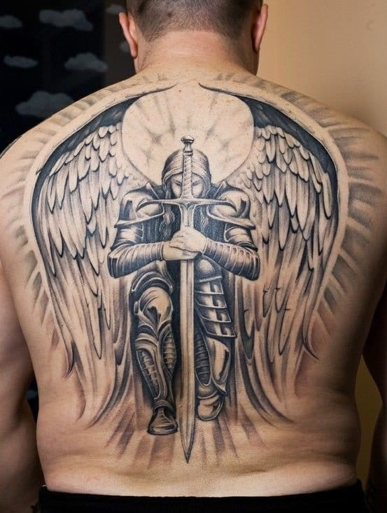 Details More Than 74 Archangel Michael Tattoo Drawings Super Hot In Coedo Com Vn