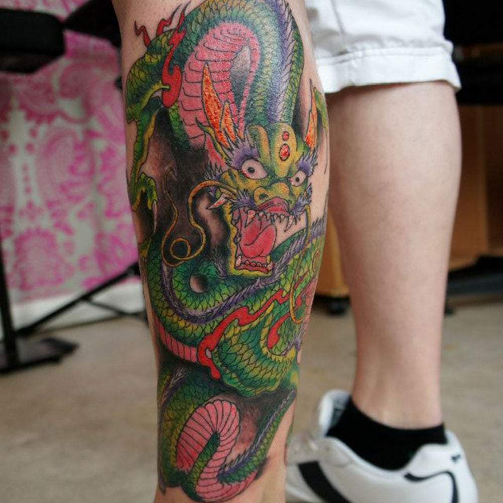 Discover 63 Dragon Wrapped Around Leg Tattoo Latest In Cdgdbentre