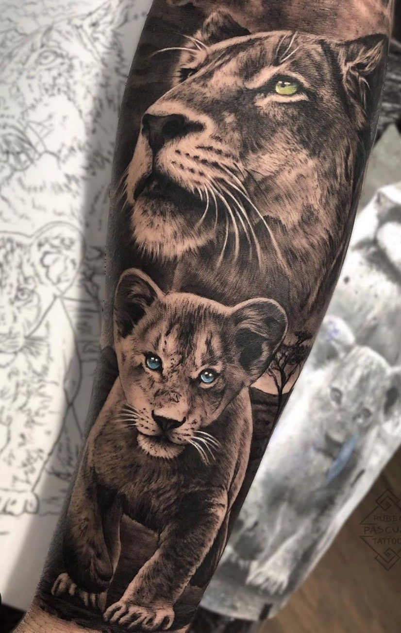 Discover 73 Lioness And Cub Tattoo In Coedo Com Vn