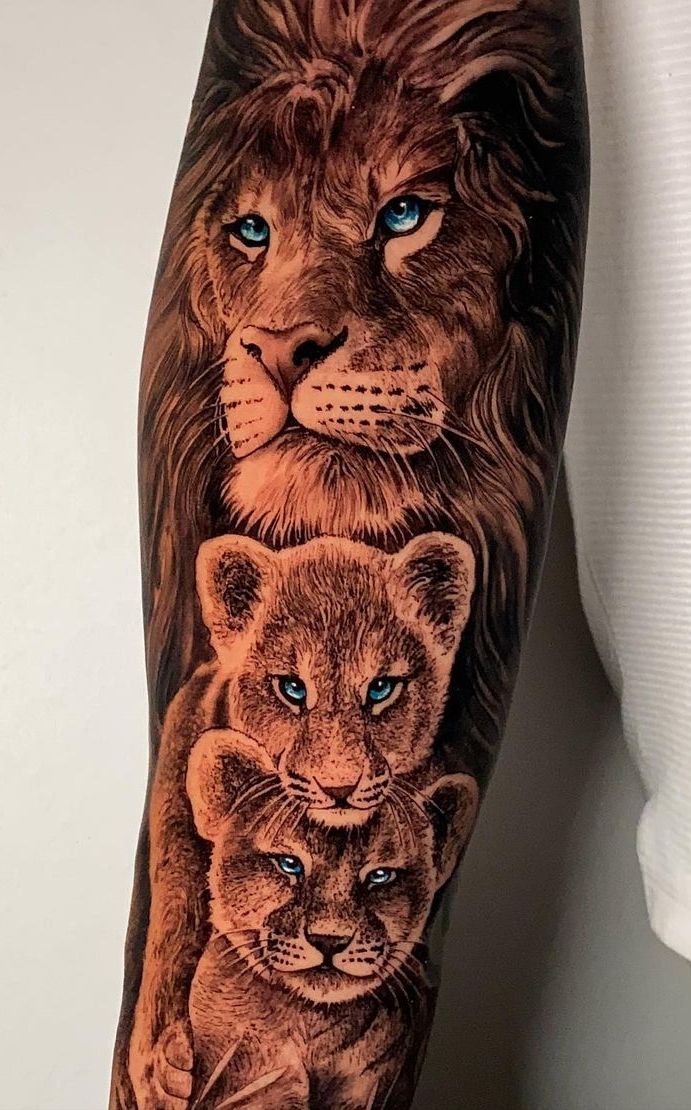 Discover 82 Lion And Cubs Tattoo Best In Coedo Com Vn