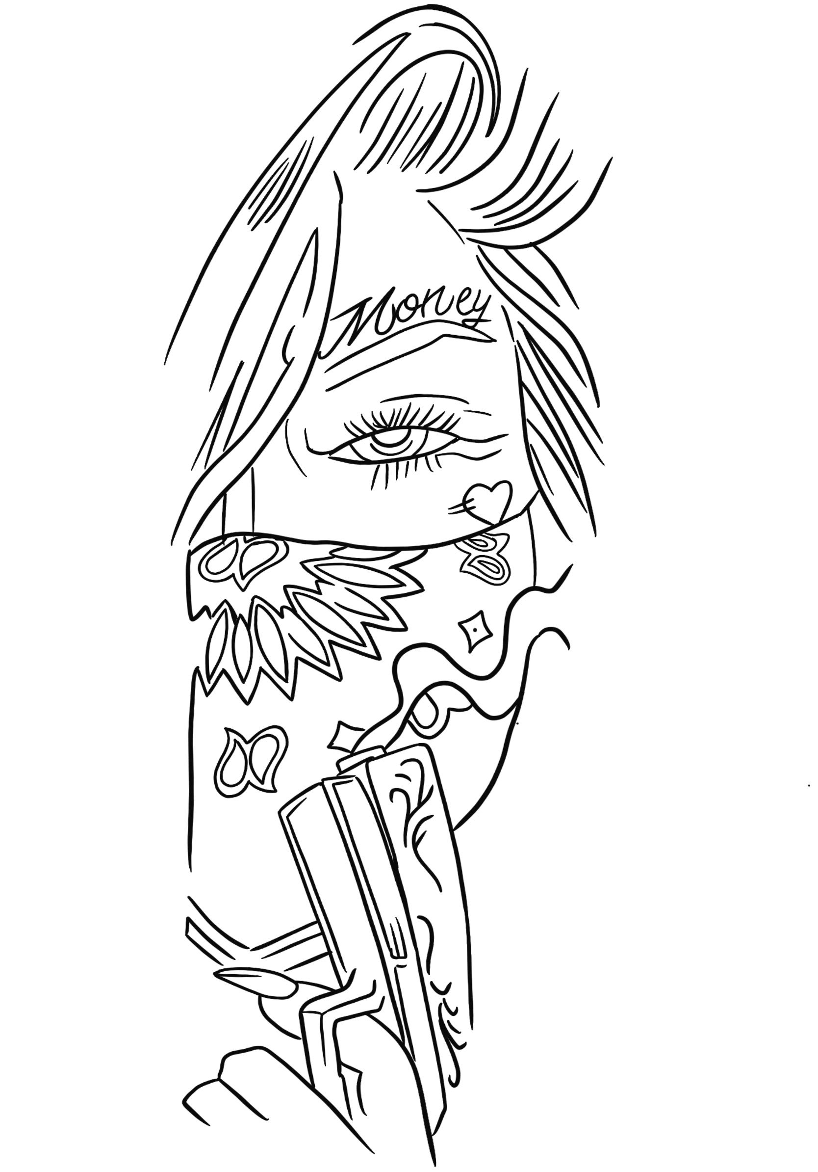 Discover 92 Outline Chicano Tattoo Stencils Latest In Coedo Com Vn