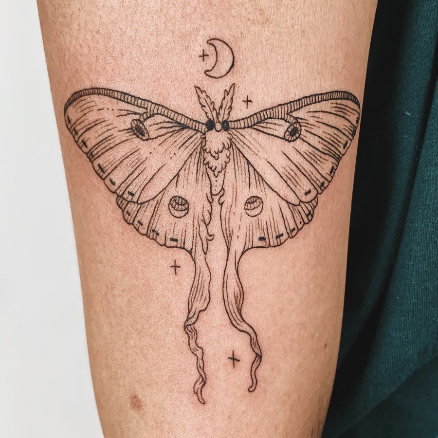 Discover More Than 72 Luna Moth Tattoos Best In Coedo Com Vn