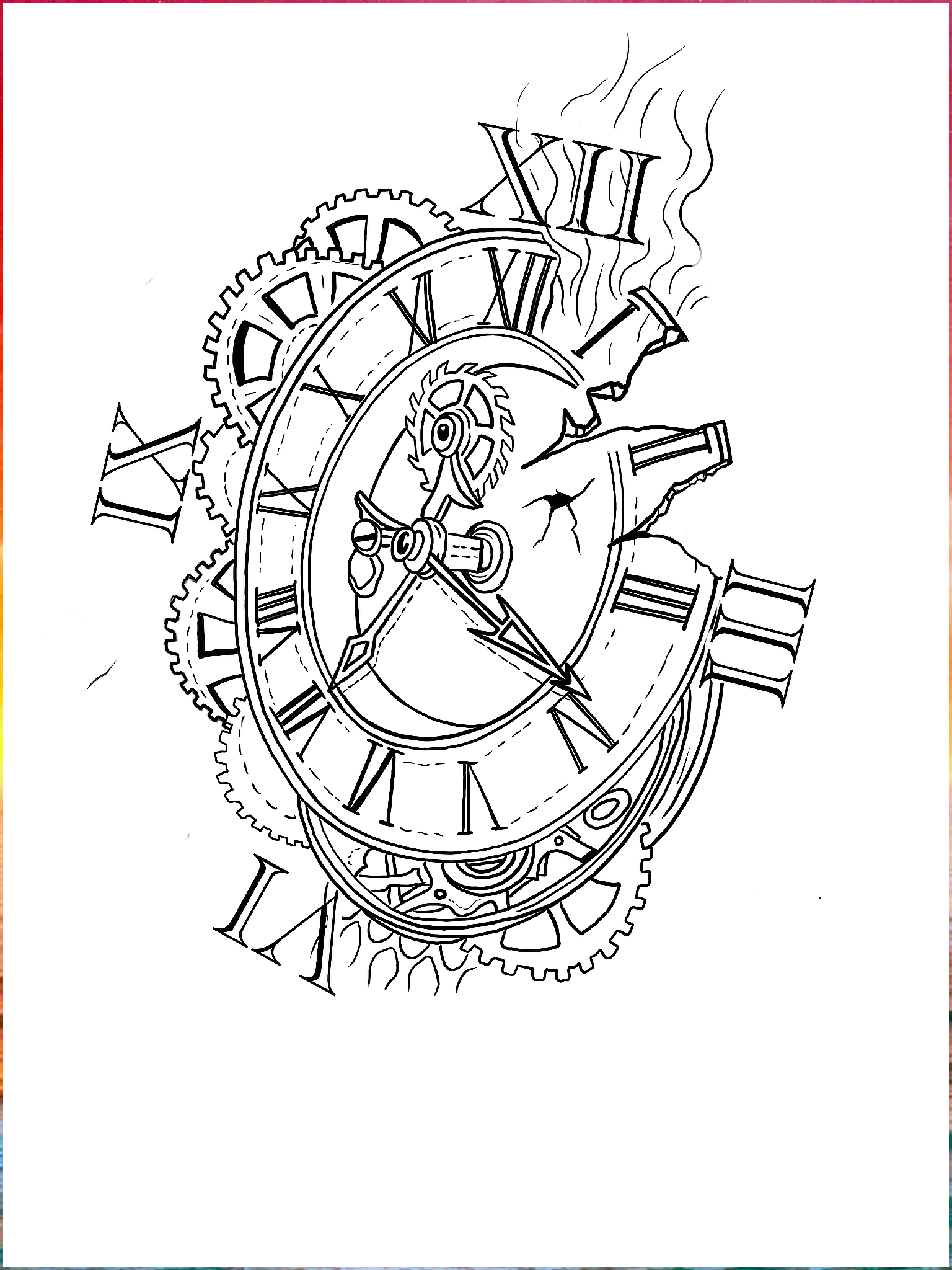 Discover The Timeless Beauty Of Clock Tattoo Designs Clock Face Tattoo Broken Clock Tattoo