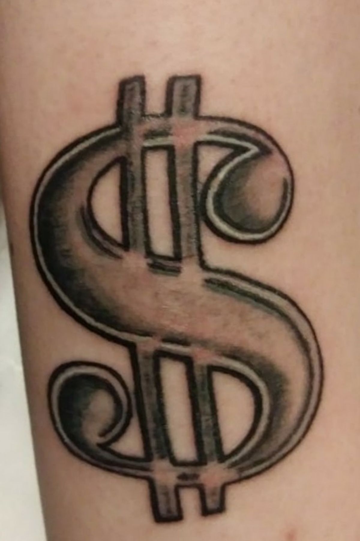 Dollar Sign Iron On Novelty Patch Dollar Sign Tattoo Money Sign