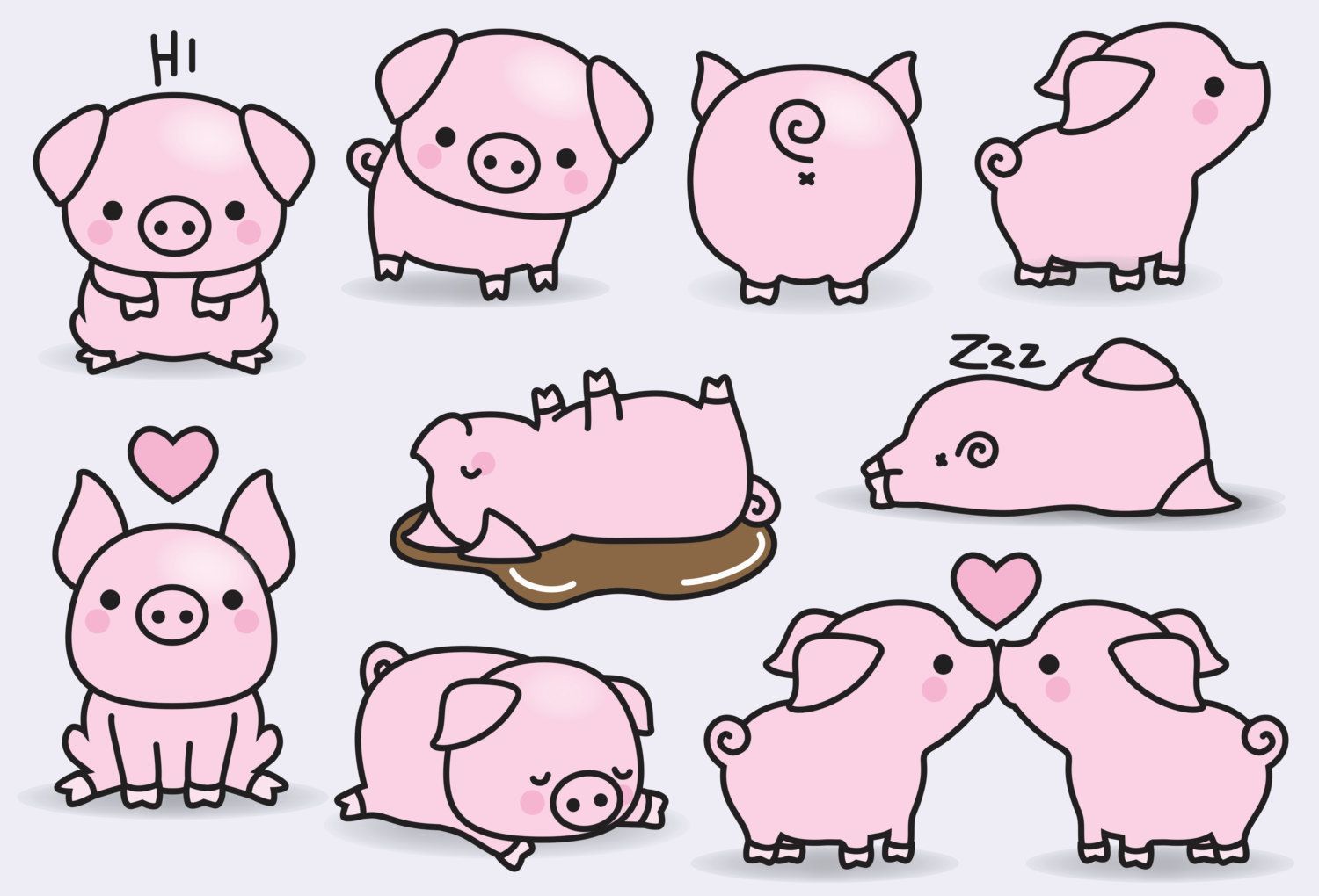 Drawings Of Cute Baby Pigs