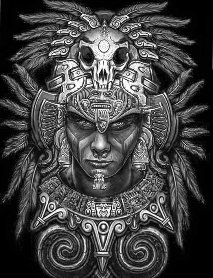 Easier To Draw With That Filter Tatuajes De Guerreros Aztecas