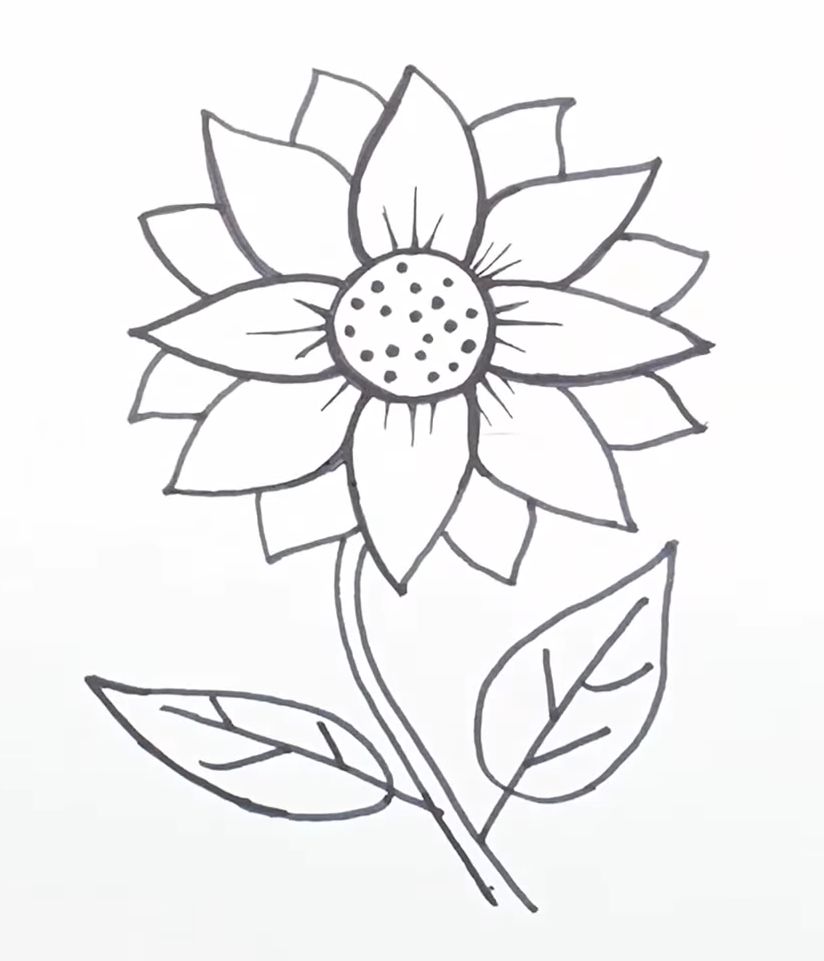 Easy Tips How To Draw A Realistic Sunflower 2019 Sunflower Tattoo