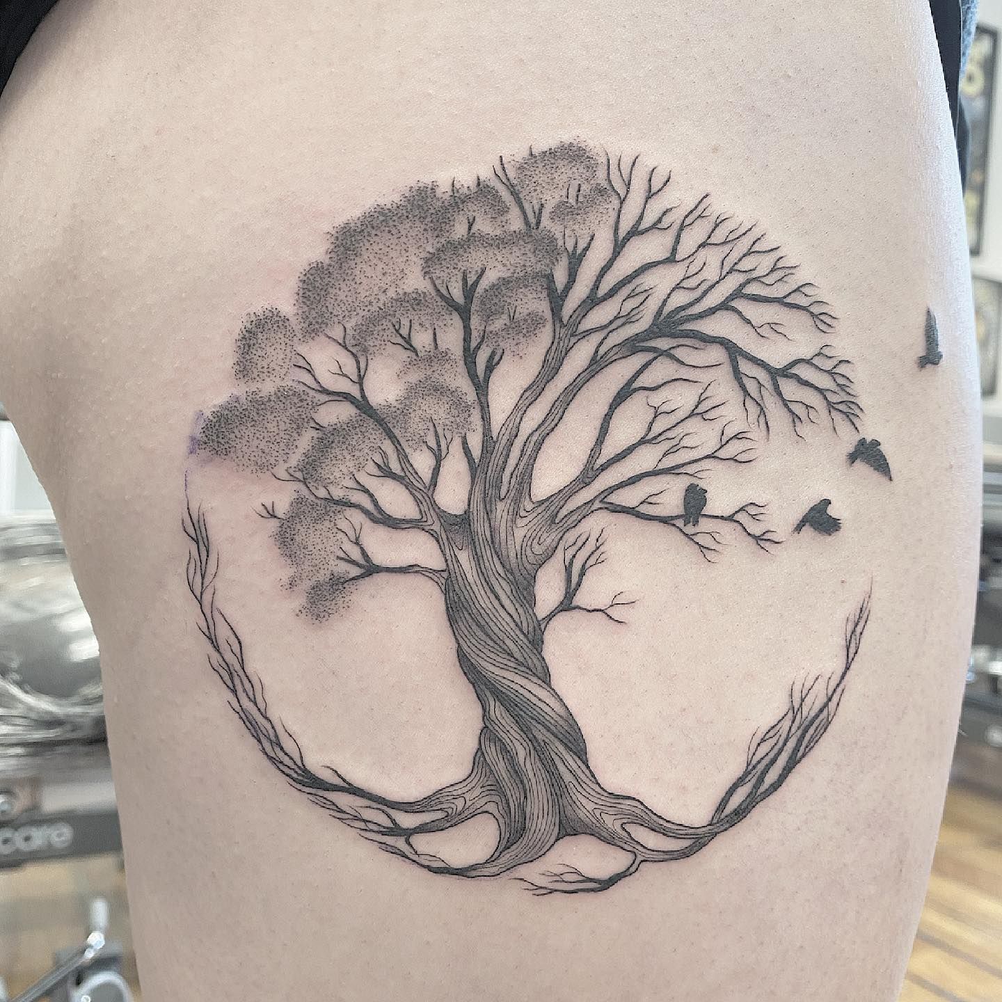 Elegant Tree Of Life Tattoo For Rhi