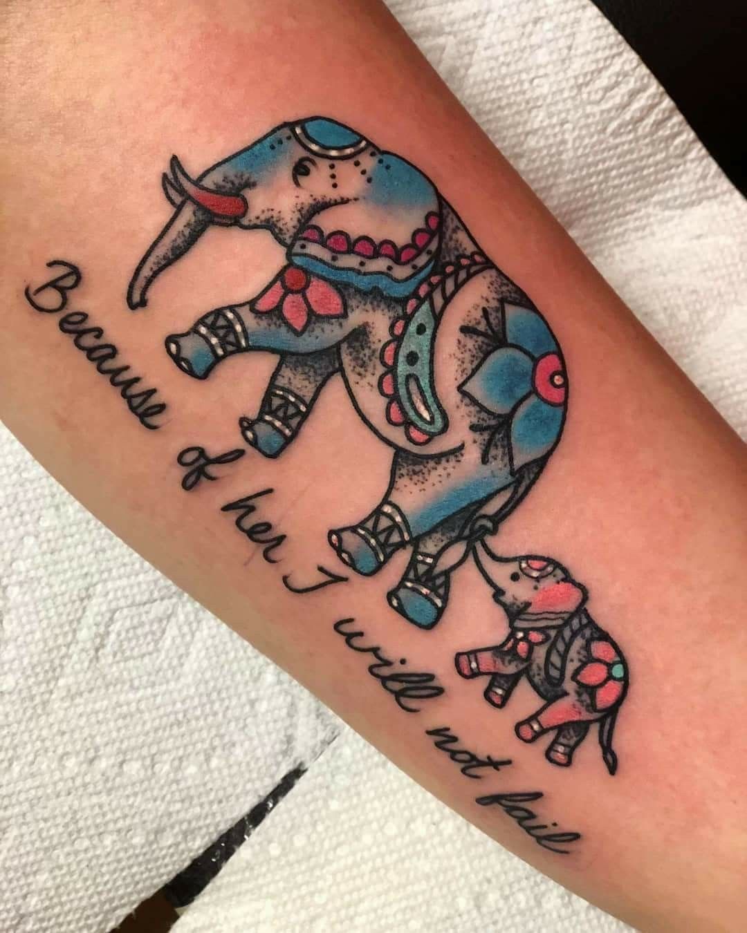 5 Creative Ideas for Elephant Mother Daughter Tattoos