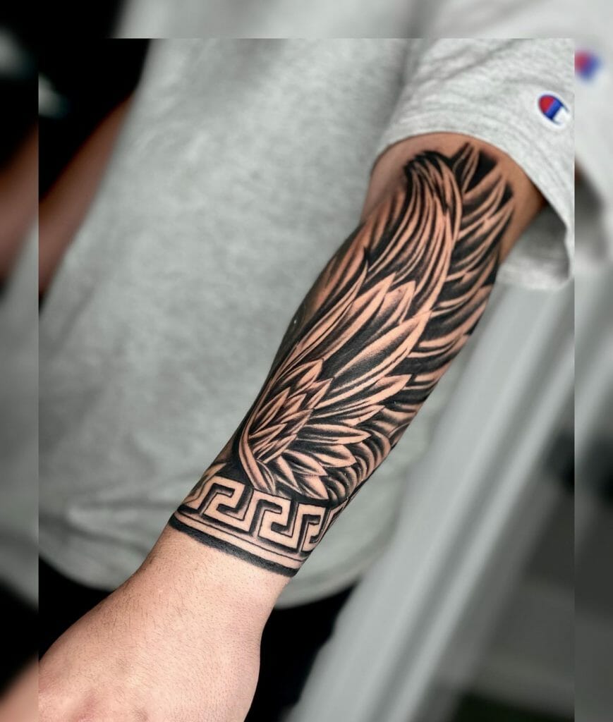 Exploring 100 Exquisite Forearm Wing Tattoo Drawing Ideas Amazing Xanh