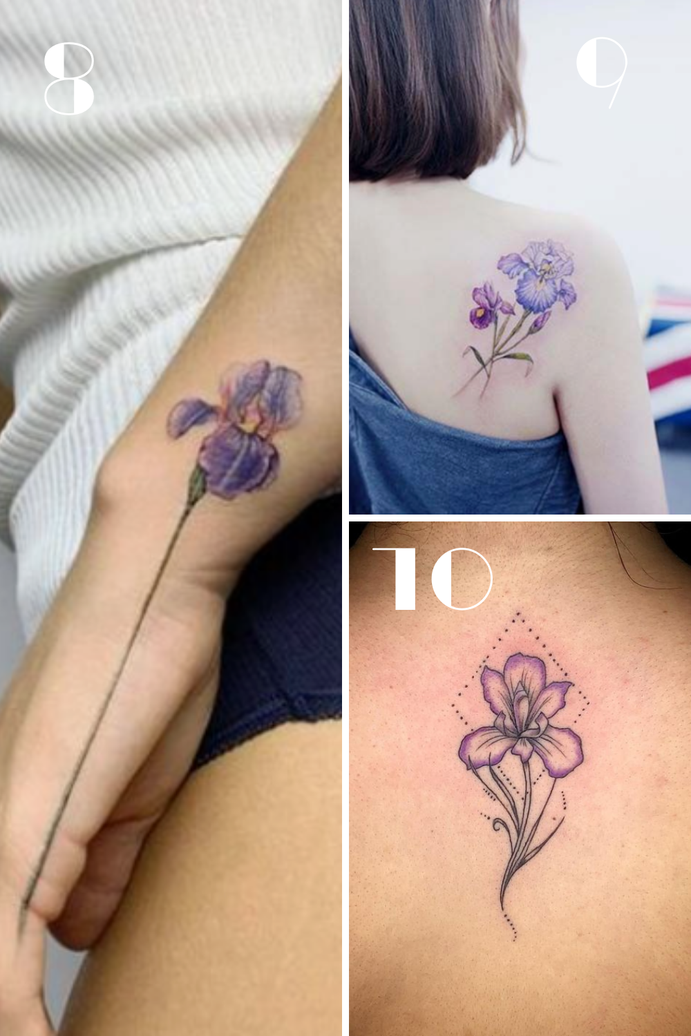 Exquisite Iris Tattoo Designs 50 Stunning Choices For Elegant Women News0days