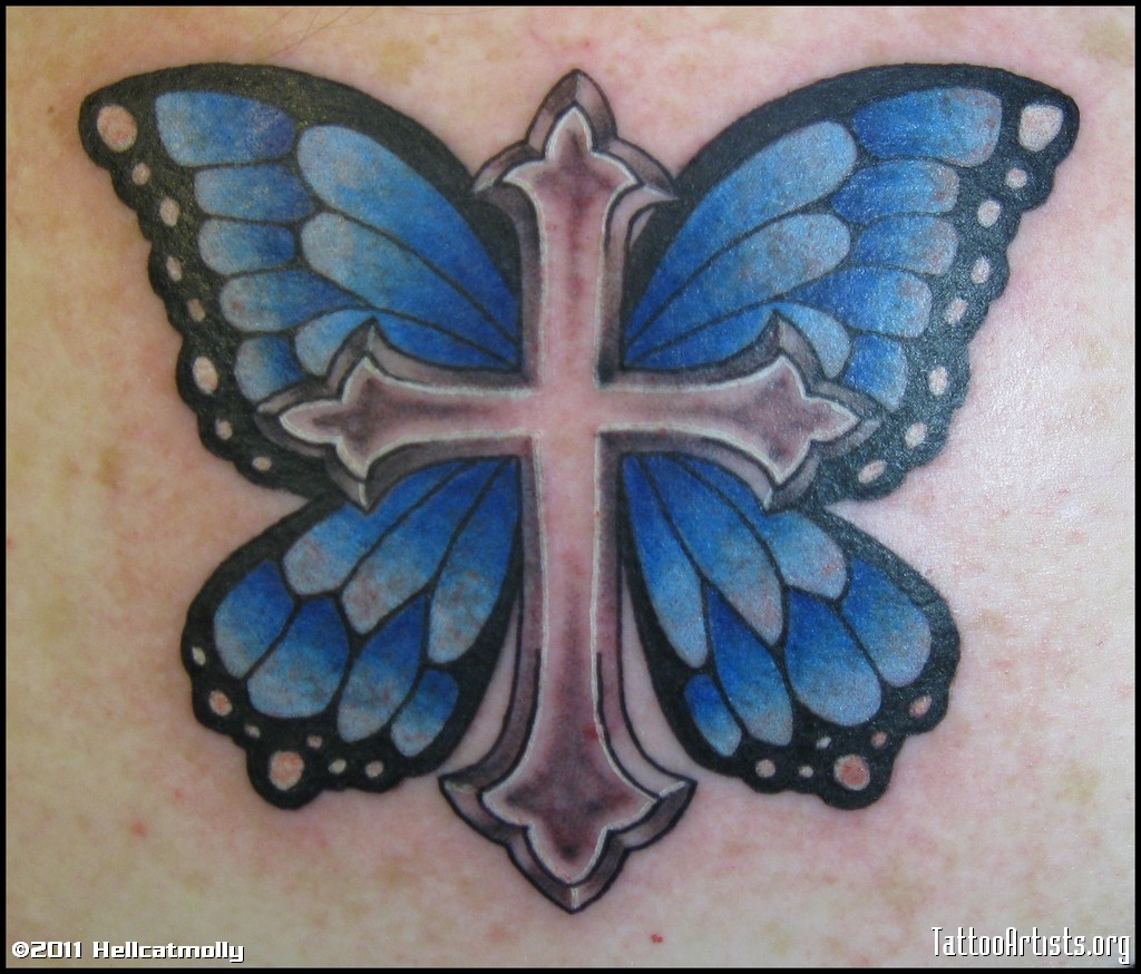 Extraordinary Cross Tattoos Butterfly Tattoo Design Butterfly Cross