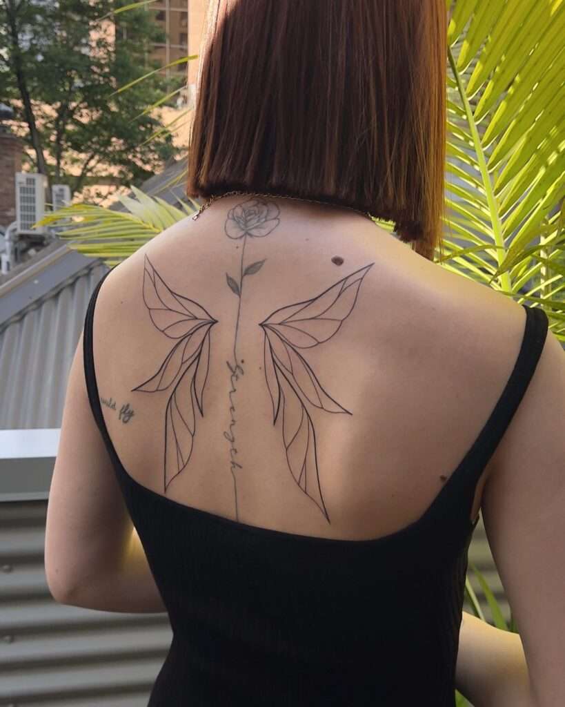 Enchanting Fairy Wings Tattoo Designs for Your Back