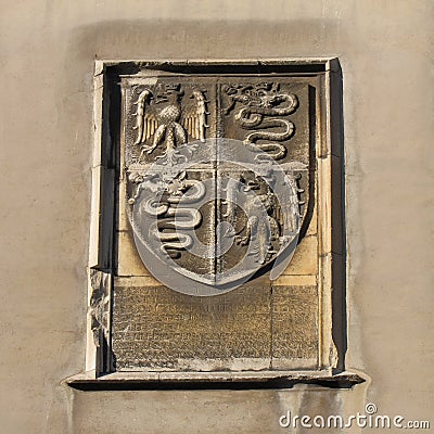 Family Symbol Milan Castle Stock Photo Image Of Italy 53438240