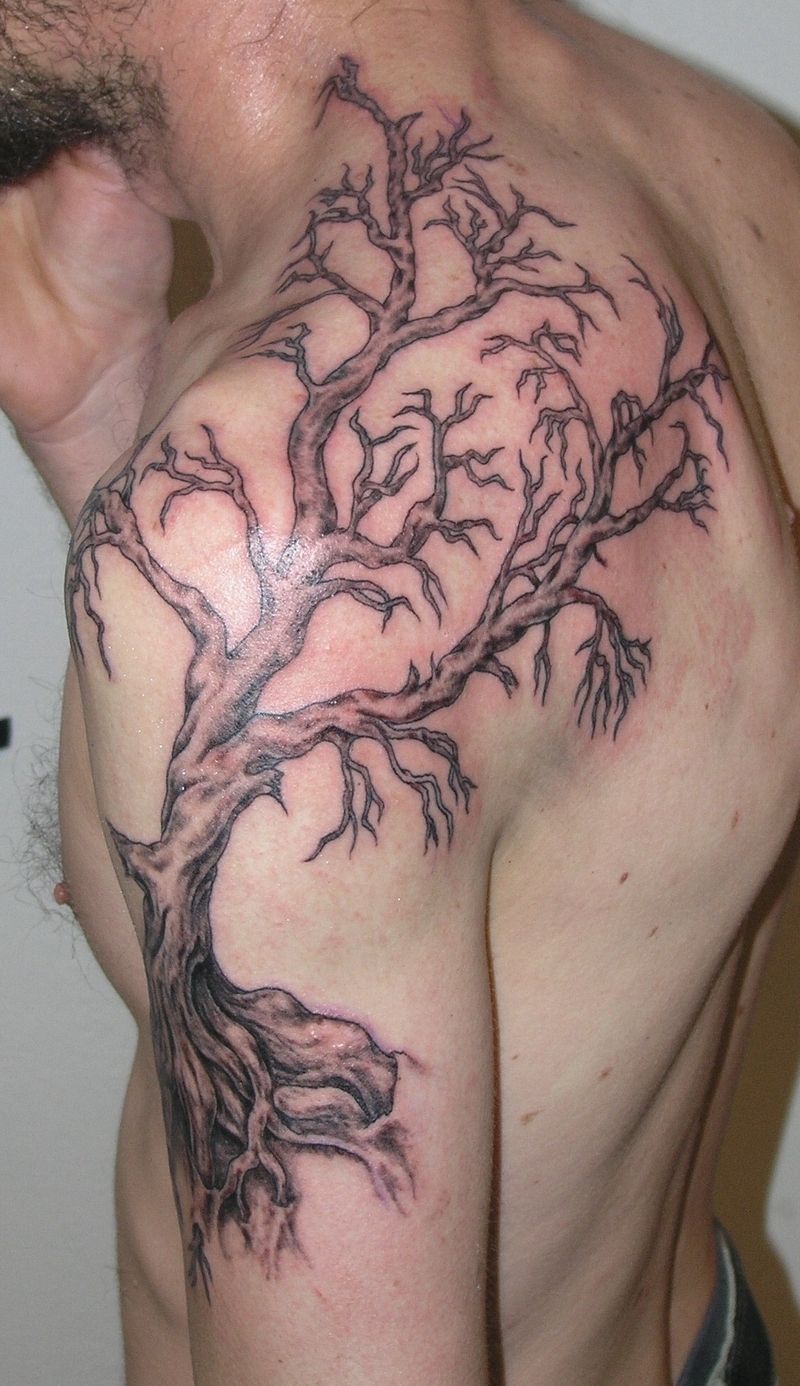 Family Tree Sleeve Tattoo Tree Tattoo Arm Tree Tattoo Men Tree