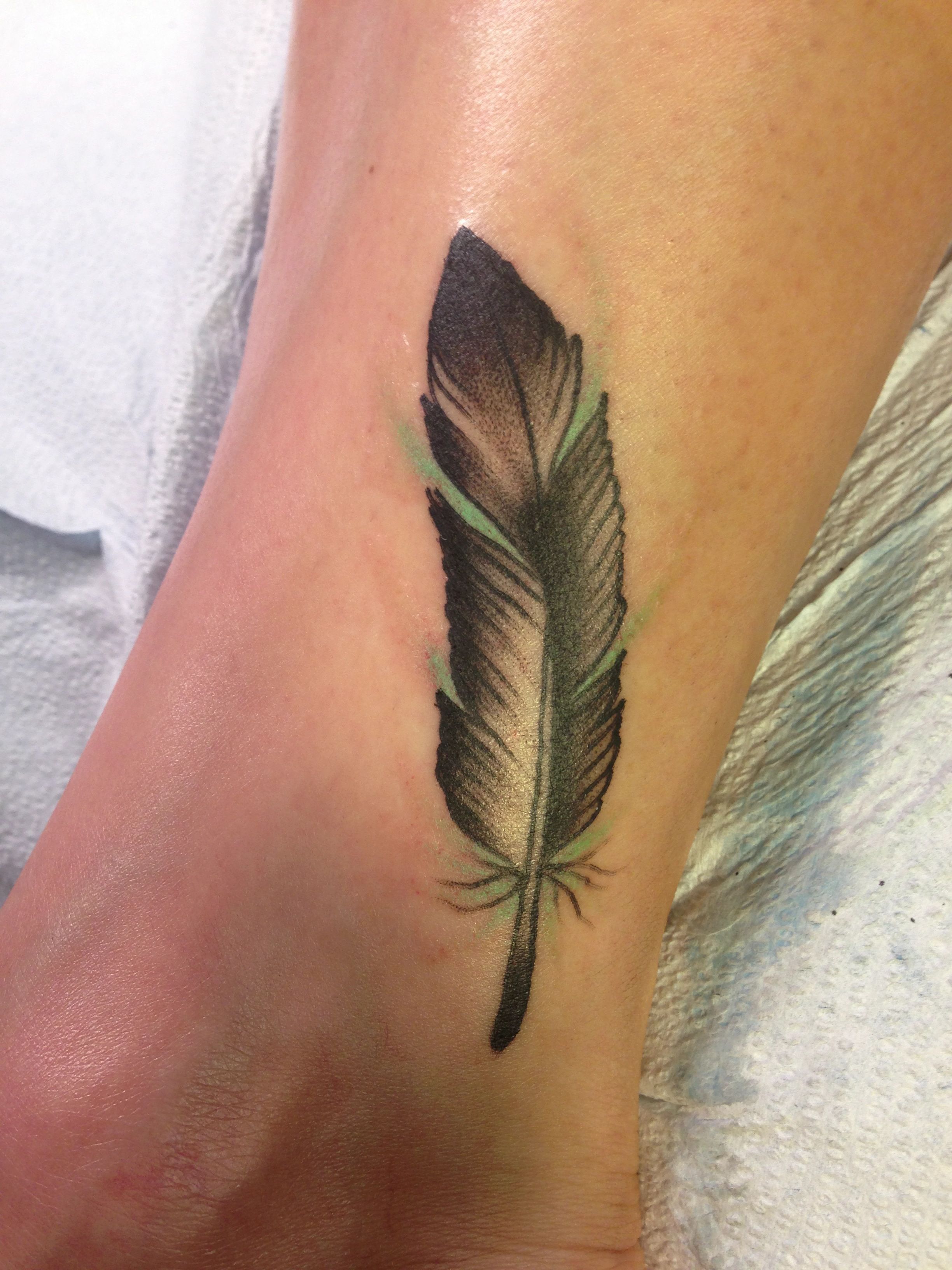 Feather Tattoo Jessamyn Sommerfield Feather Tattoos Tattoos Feather Tattoo Design