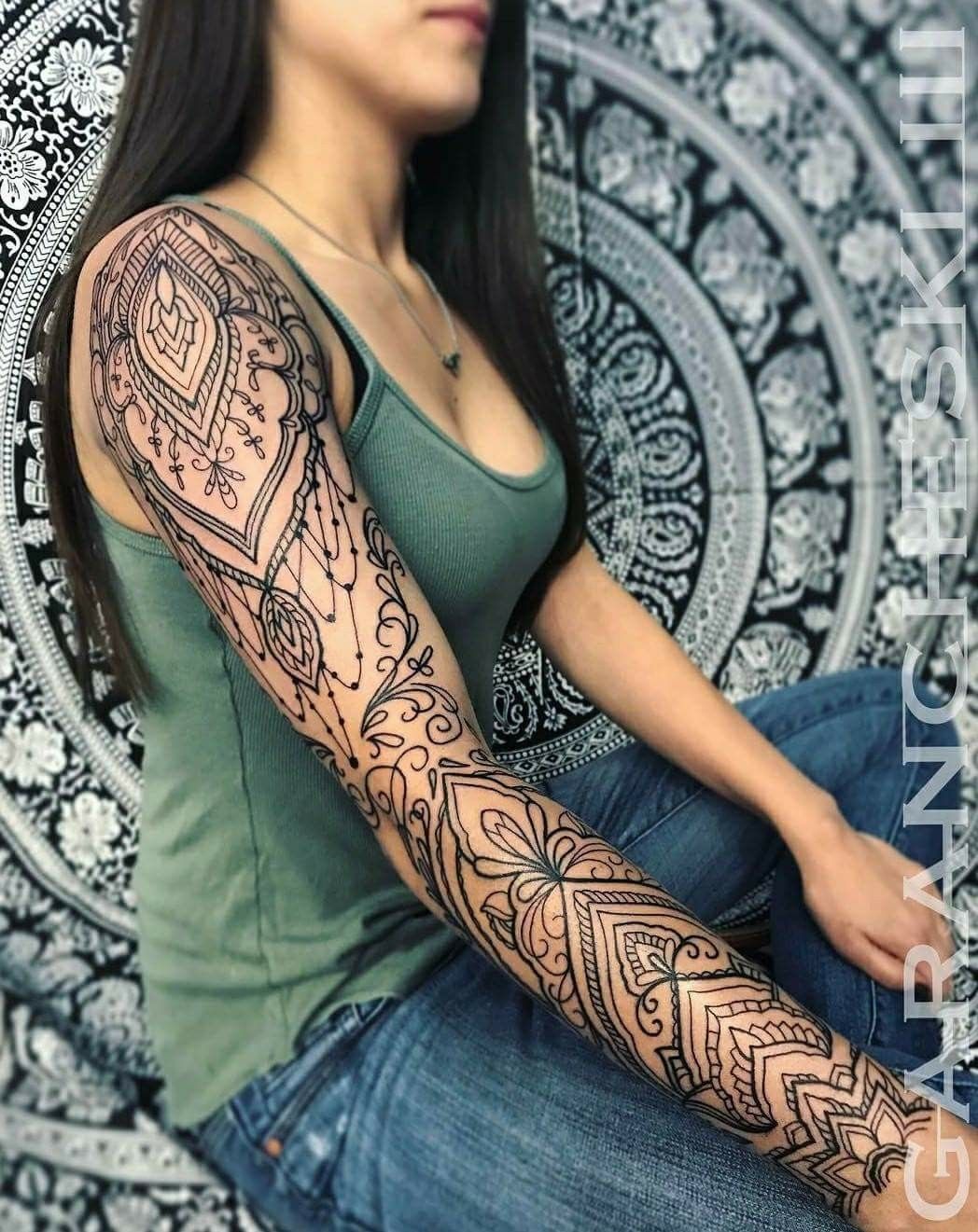 20 Stunning Female Arm Sleeve Tattoo Ideas