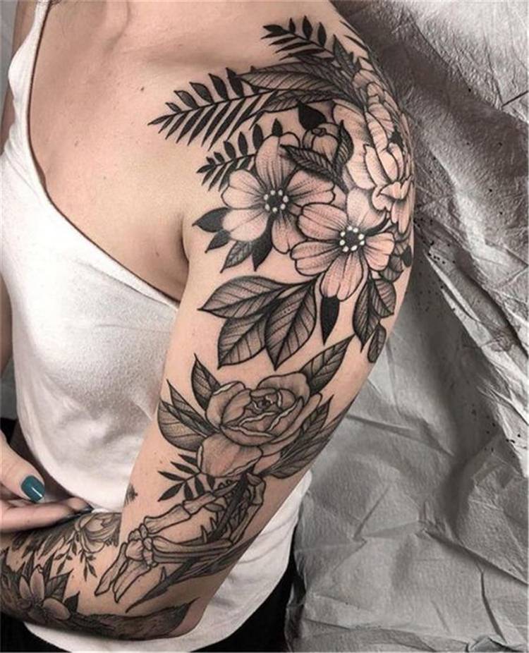 Elegant Female Flower Sleeve Tattoos: Inspiration and Ideas