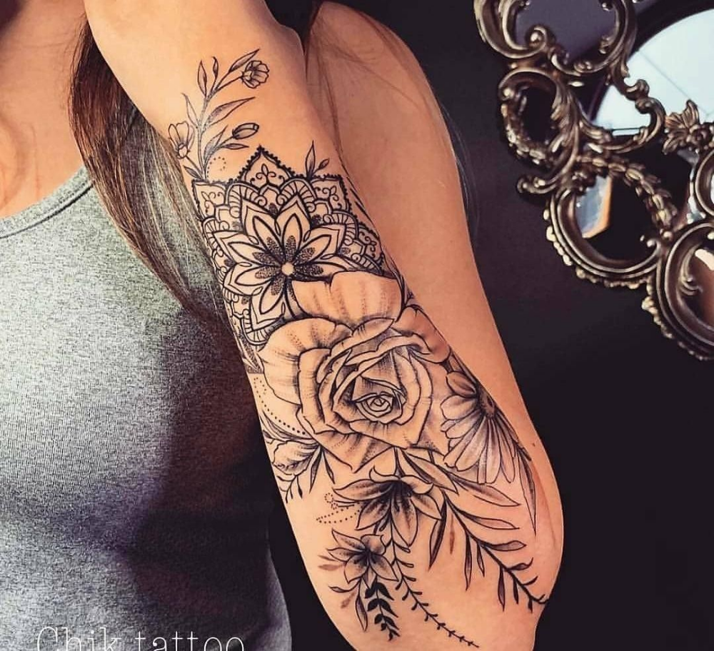 5 Stunning Feminine Quarter Sleeve Tattoo Ideas