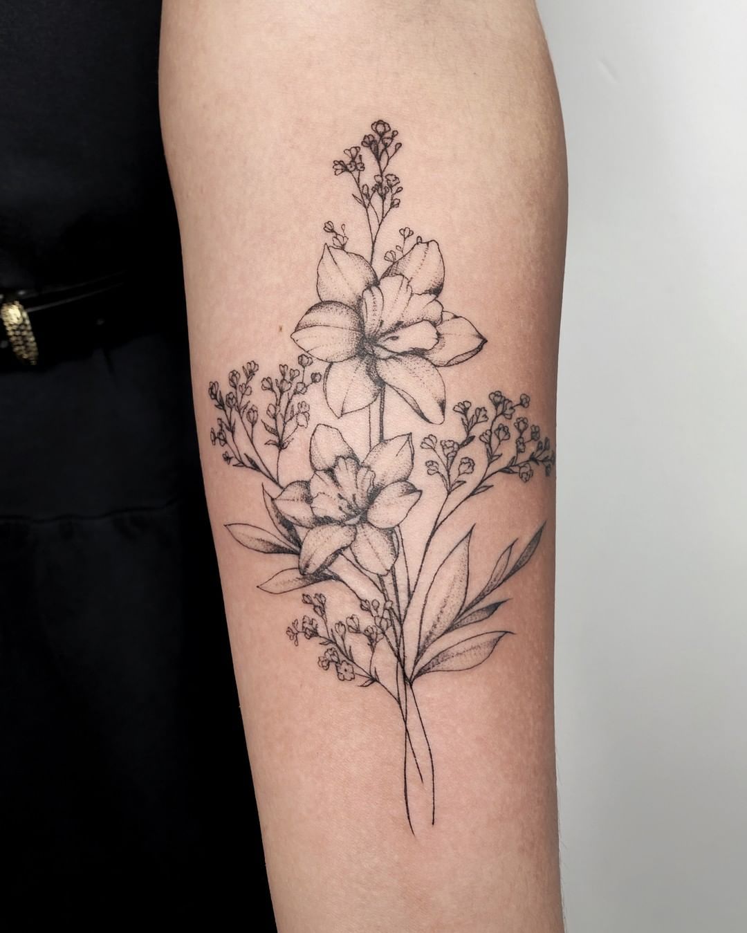 Flower Bouquet Tattoo Birth Flower Tattoos Flowers Bouquet February