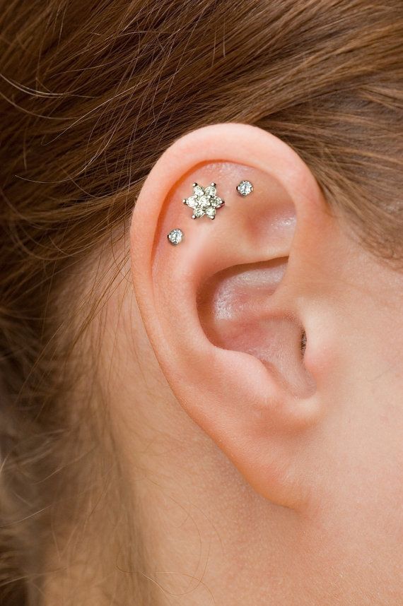 Flower Earring Tattoo Viraltattoo