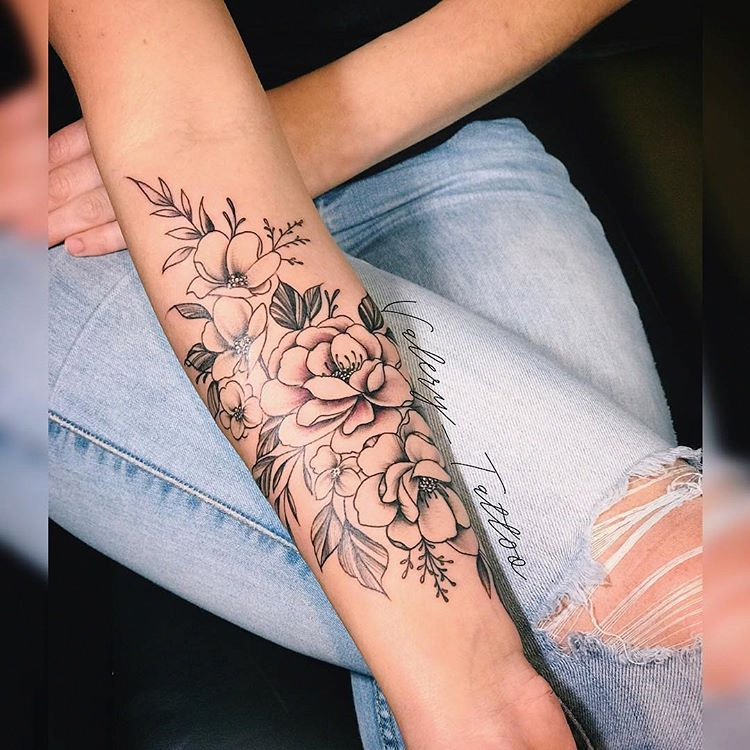 Flower Tattoo On Forearm Forearm Tattoo Flower Forearm Tattoo Flower Tattoo On Forearm F In