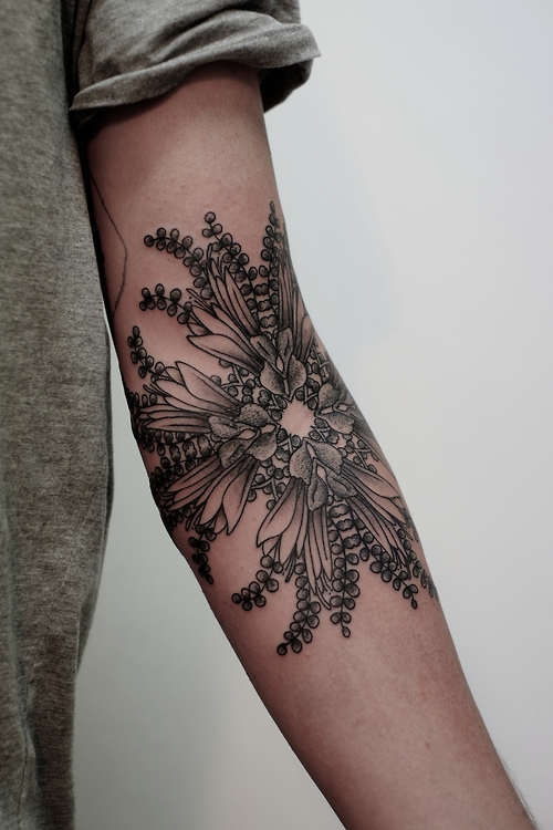 Flower Tattoos Inner Arm