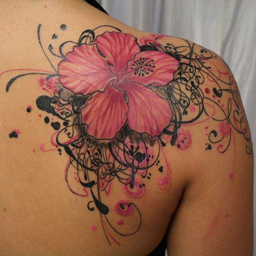 Flowers Tattoo By Steffi Eff Post 5026 Hibiscus Tattoo Flower