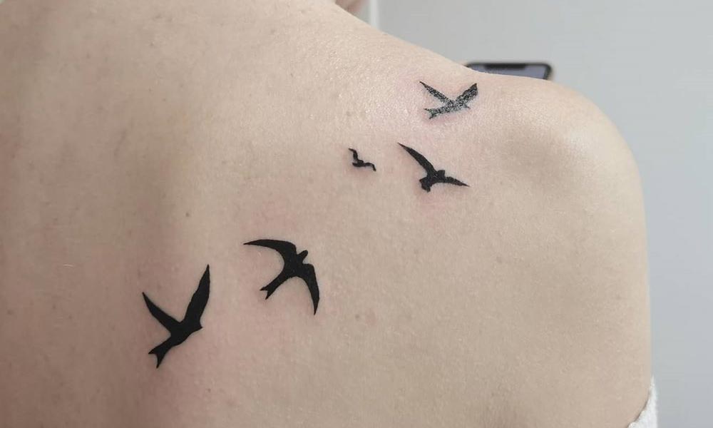 Flying Bird Tattoo Designs For Men