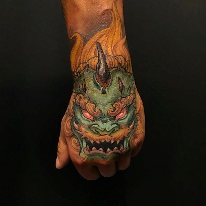 Foo Dog Hand Piece By Patrick Patrick Chronicink Done At Chronic Ink Tattoo Toronto Canada