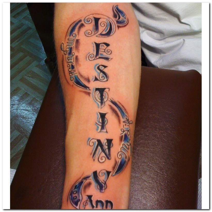 Forearm Name Tattoos