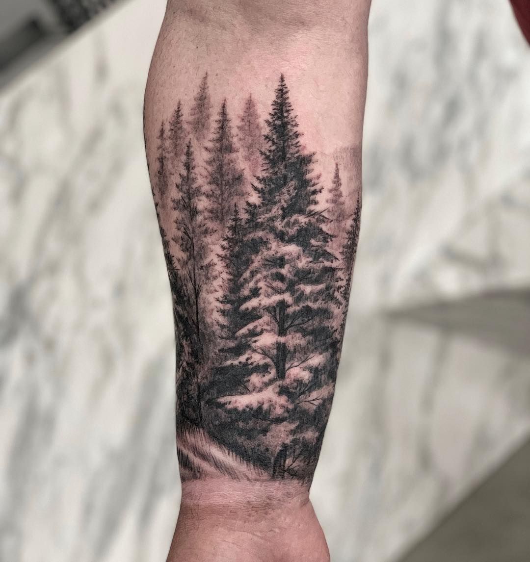 Forest Half Sleeve Arm Tattoo By Turan Art Nyc Forest Tattoos Half Sleeve Tattoo Sleeve Tattoos