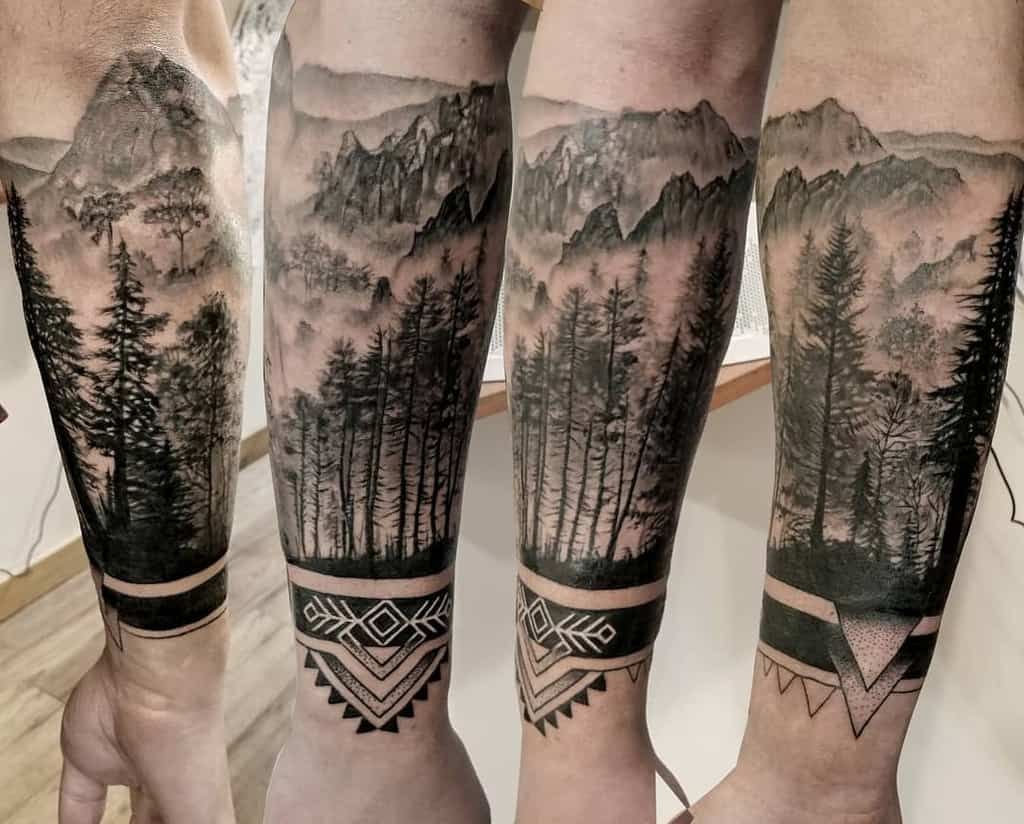 Forest Sleeve On Forearm Or Upper Arm Tattoo Designs Artofit