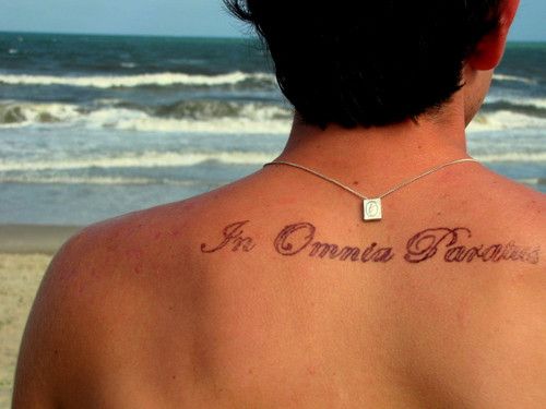 Fotolog Magazine 2020 Tattoo Quotes Body Art In Omnia Paratus