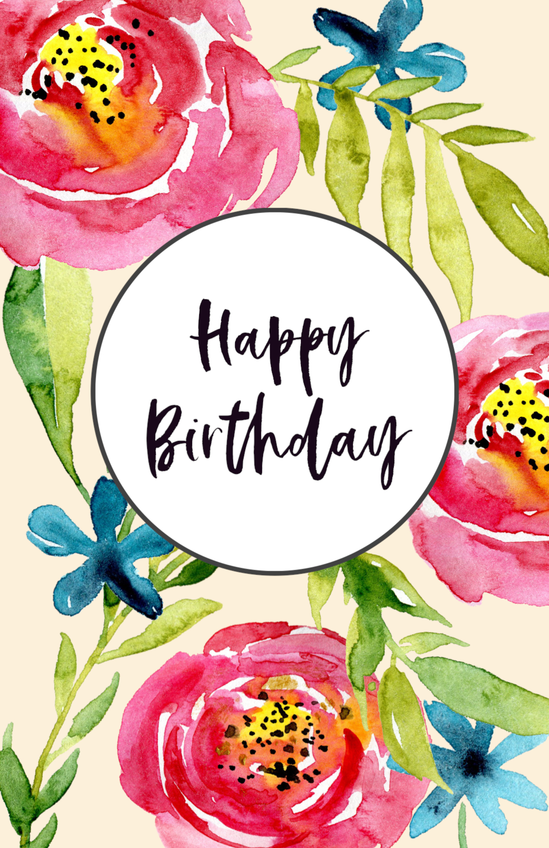 Free Printable Birthday Cards Paper Trail Design Free Printable