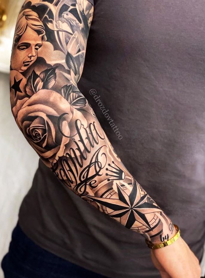 Full Leg Sleeves Badass Male Tattoos Full And Half Sleeve Tattoos