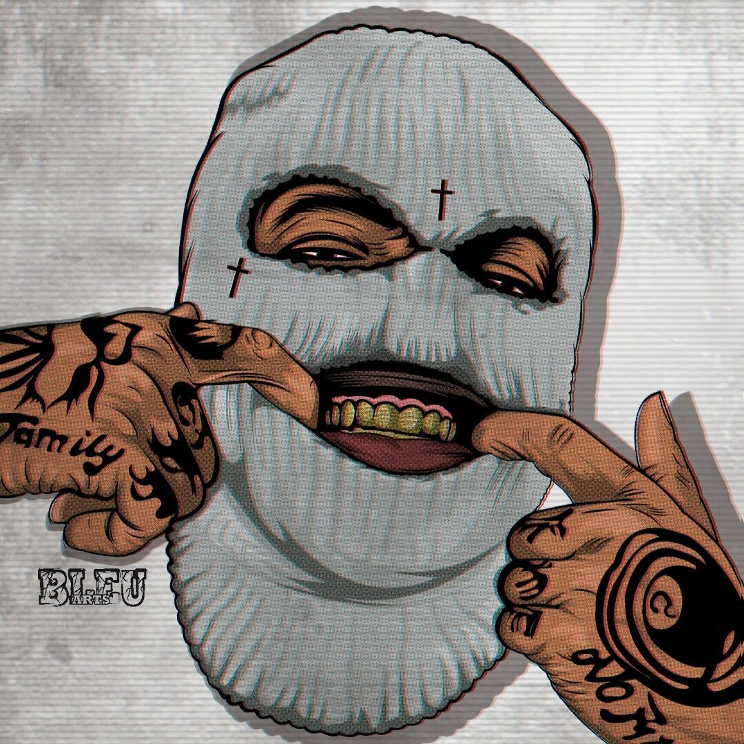 5 Steps to Draw a Gangsta Ski Mask