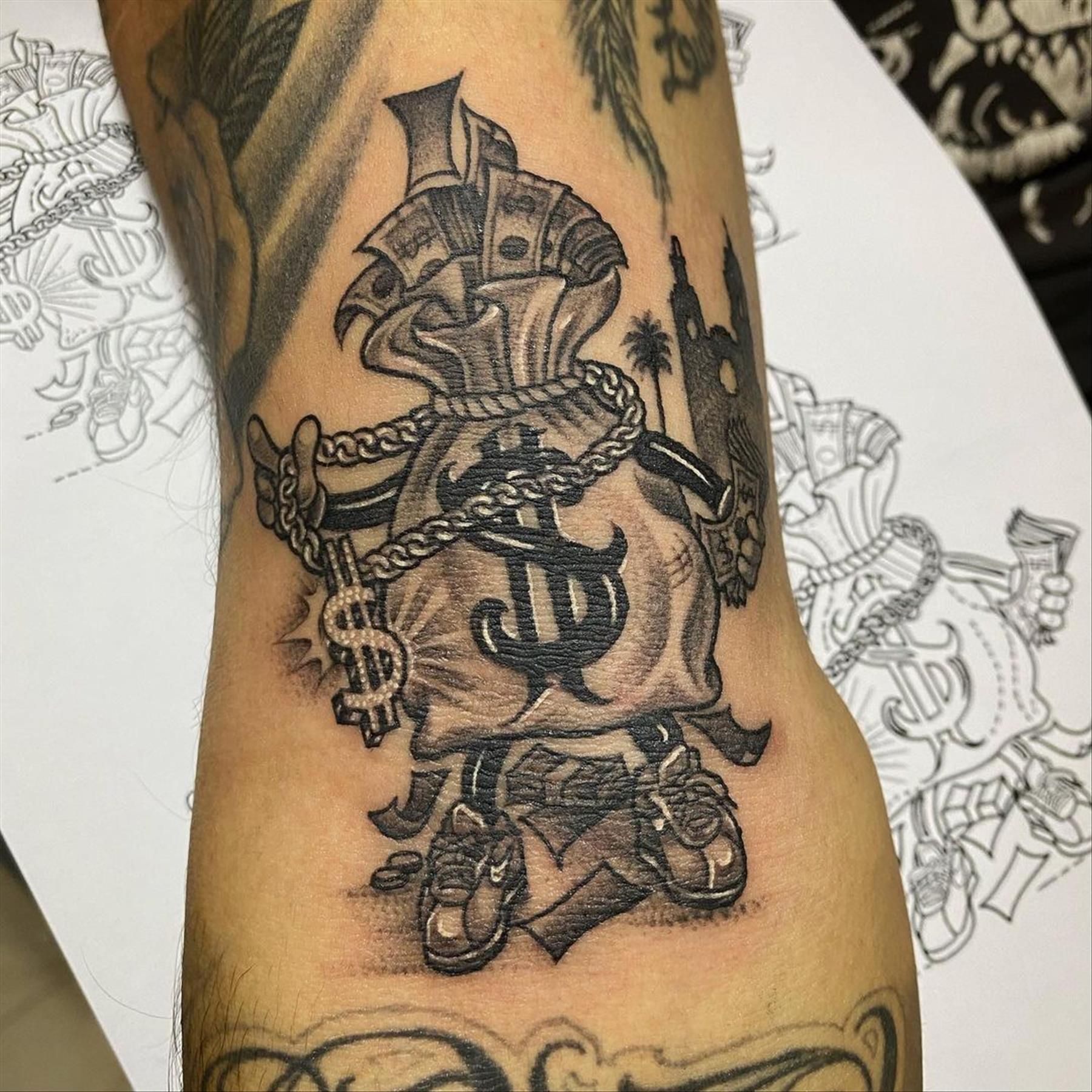 Gangster Money Bag Tattoo: Symbolism and Style Guide