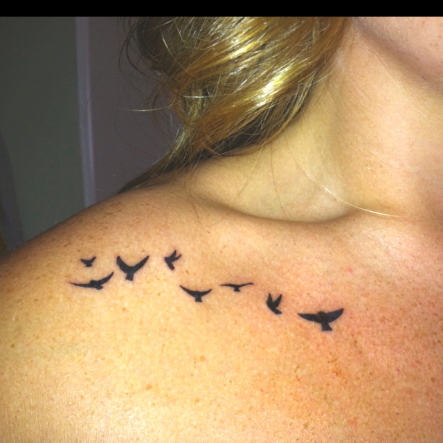 Getting Creative With Tattoo Birds Flying Away For A Fun And Playful Twist