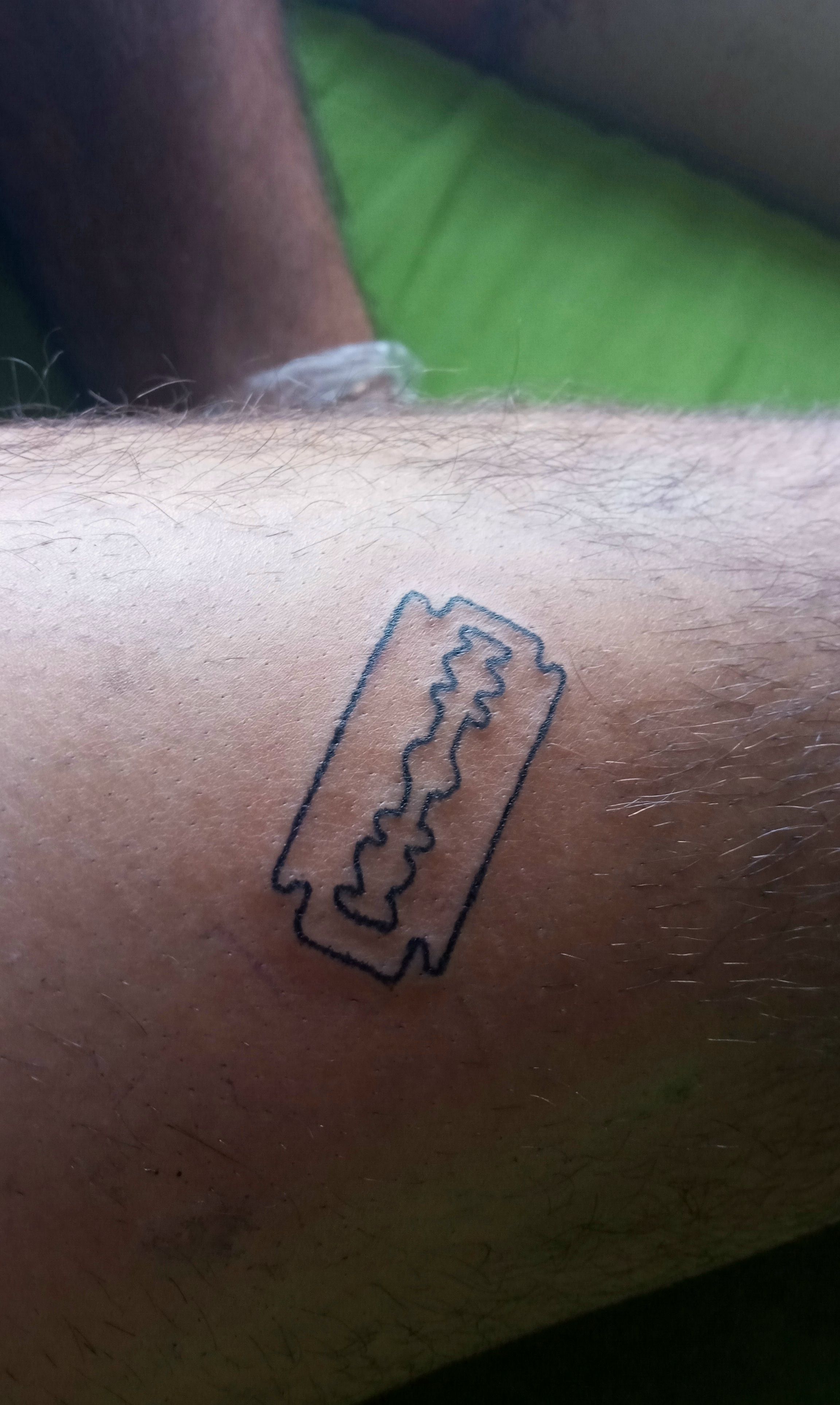 Gillette Handpoke Body Tattoos Tattoos Stick And Poke